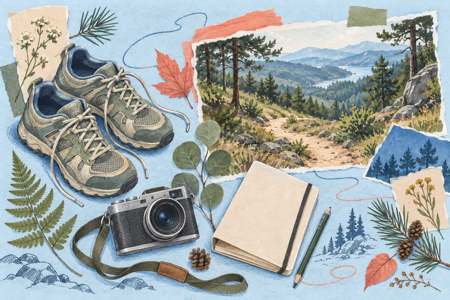 Ilustrasi lapangan untuk Weekend Footnotes